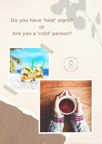 Heat and Cold signs Chinese Medicine