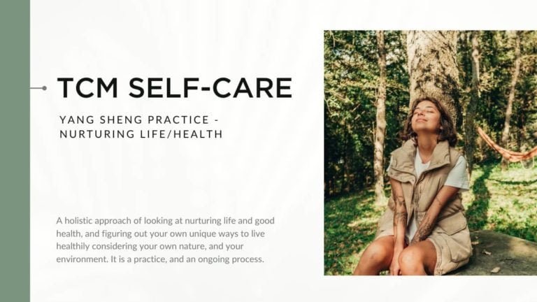 Traditional Chinese medicine self-care practice